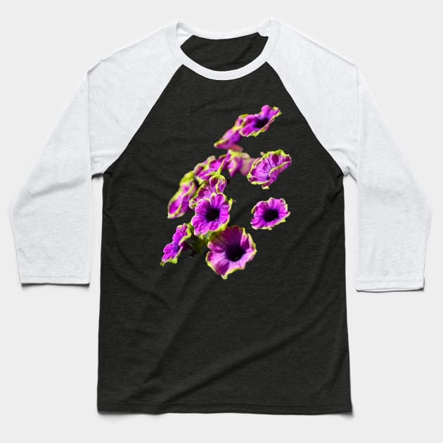 little flowers Baseball T-Shirt by rickylabellevie